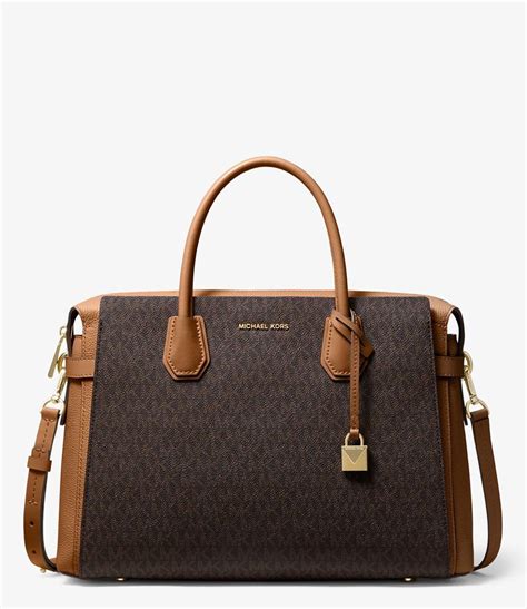 michael michael kors mercer belted pebble leather satchel|Michael Kors planner.